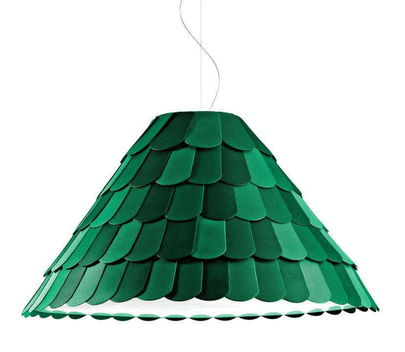 Fabbian Roofer Conical Suspension Lamp